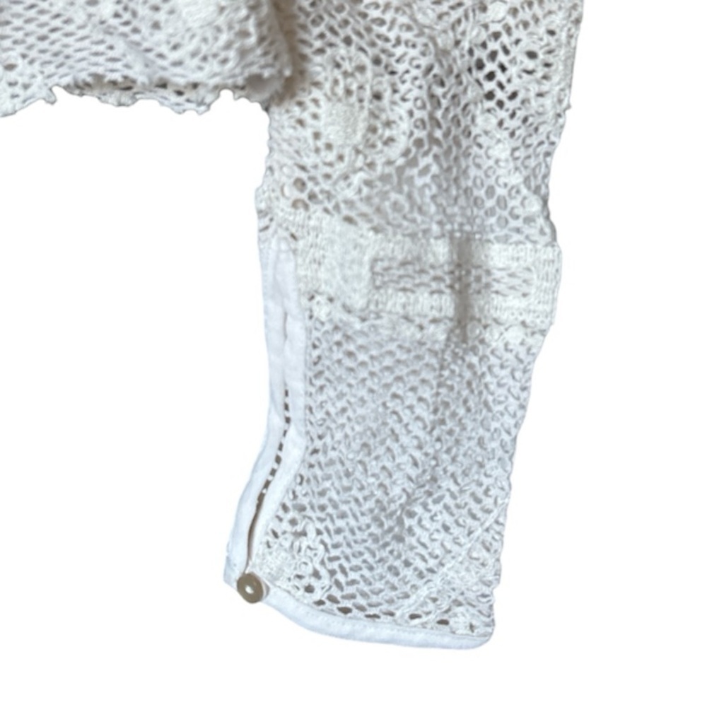 REBECCA TAYLOR Crochet Knit Long-Sleeve Top, Size 6 - Picture 10 of 10